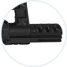 Removable Muzzle Break with Rail